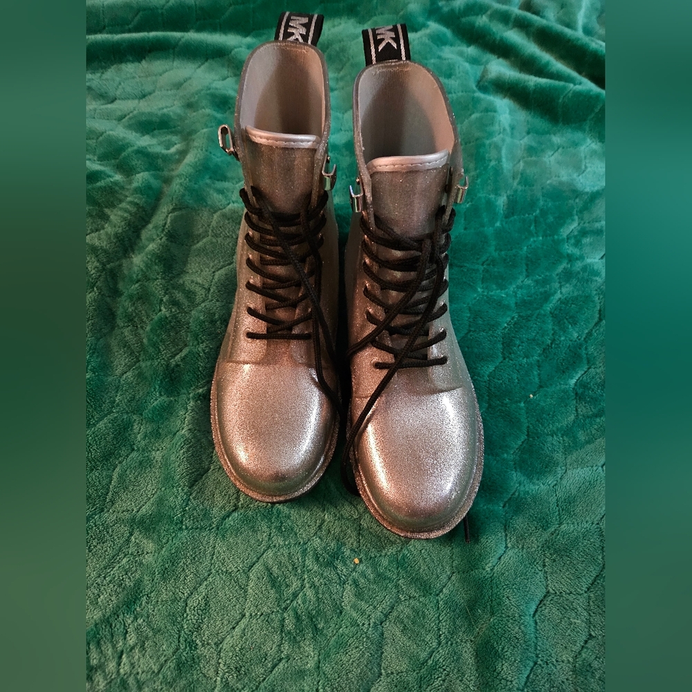 Michael Kors glitter rain boots size 9